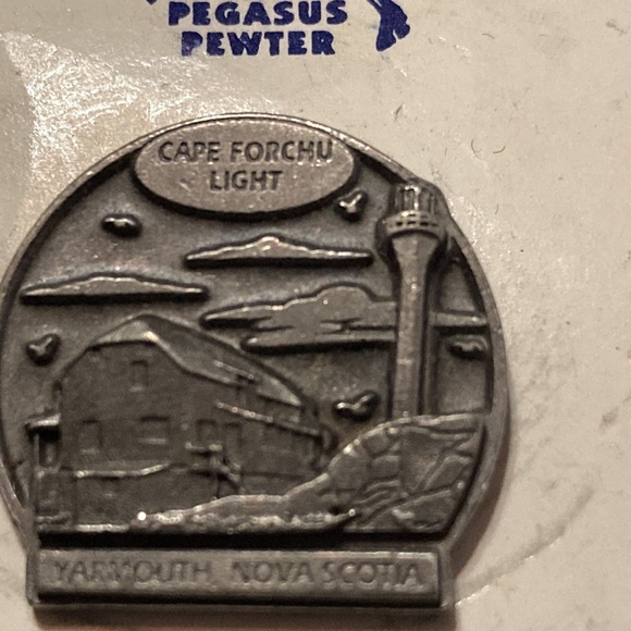 Fine Pewter Cape Forchu Light Pin Made in Canada - Picture 3 of 4